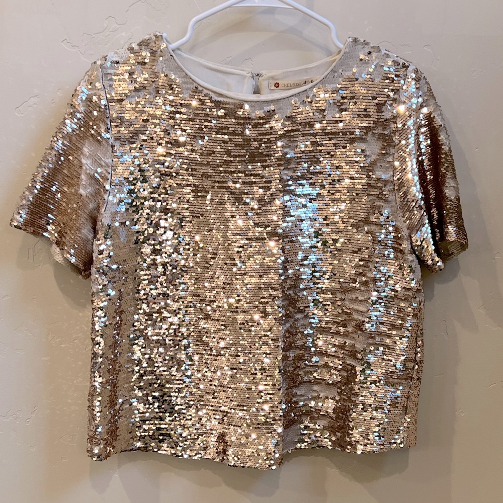 Chelsea & Violet sequin top